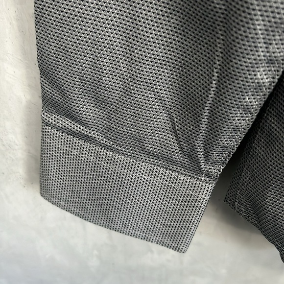 NWT Duchamp London Grey Textured Dot Dress Shirt, Size M - Picture 3 of 7